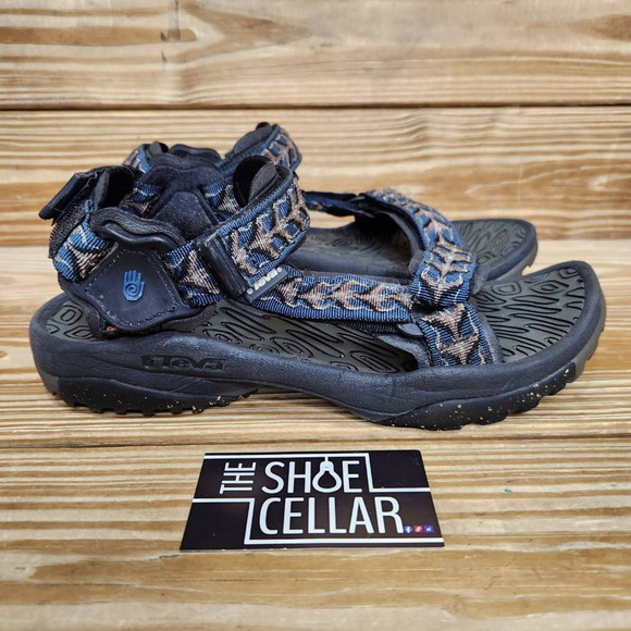 Teva Mens Terra Fi Sport Sandals Blue Adjustable Strap Hook & Loop Outdoor 10
